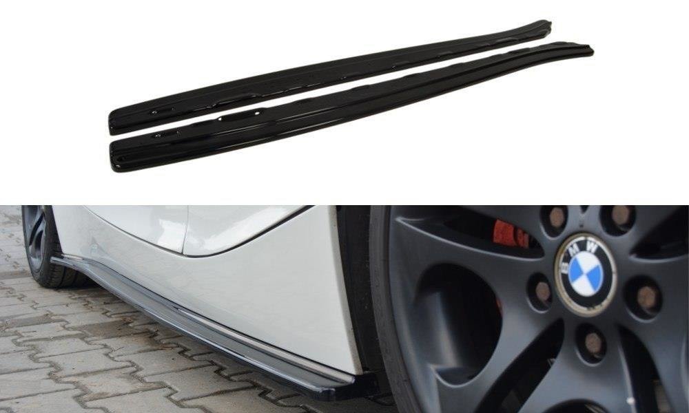 Maxton Design Street+ Seitenschweller Leisten passend für BMW Z4 E85 / E86 schwarz Hochglanz