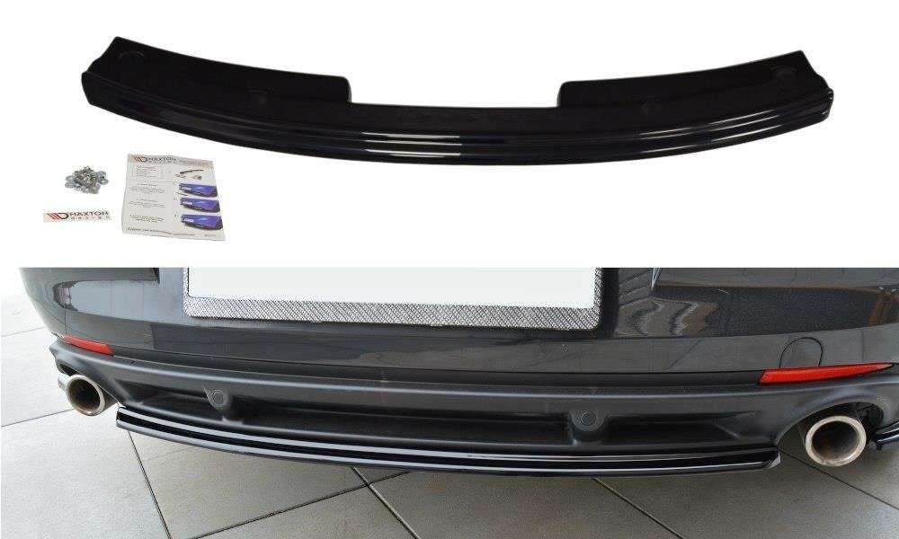 Maxton Design Mittlerer Diffusor Heck Ansatz für Renault Laguna mk 3 Coupe schwarz matt