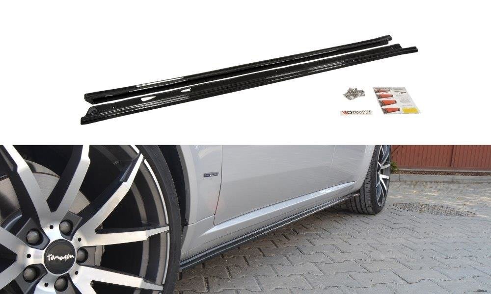 Maxton Design Seitenschweller Alfa Romeo 159 schwarz Hochglanz für Alfa Romeo 159