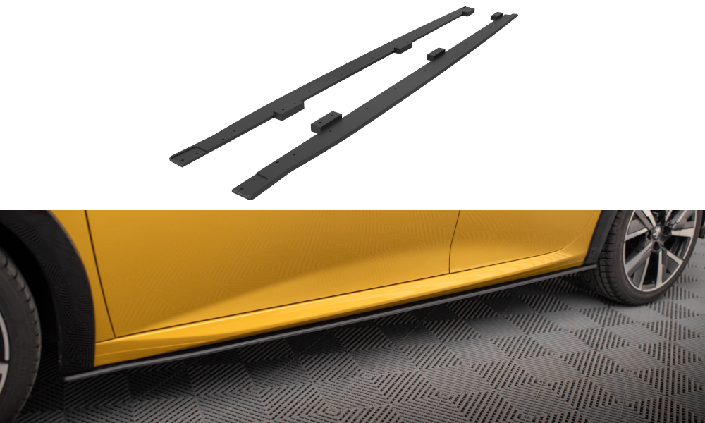 Maxton Design Street Pro Street+ Seitenschweller Leisten passend für Peugeot 208 GT Mk2