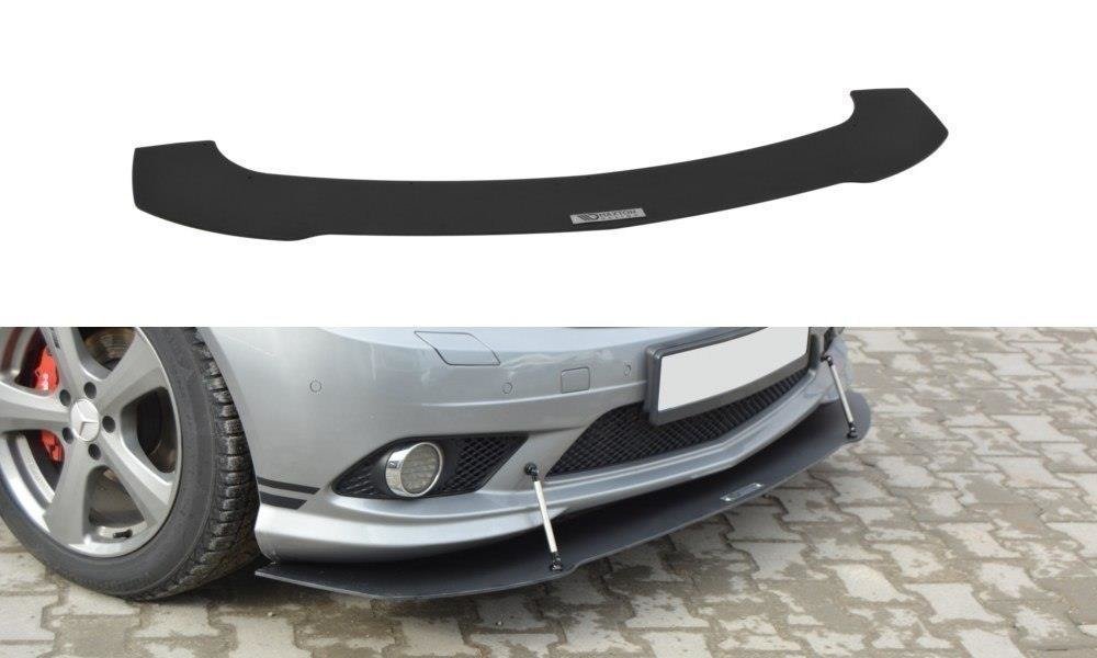 Maxton Design Racing Street+ Spoilerlippe Front Ansatz passend für Mercedes-Benz C Limousine / Kombi AMG-Line W204 / S204