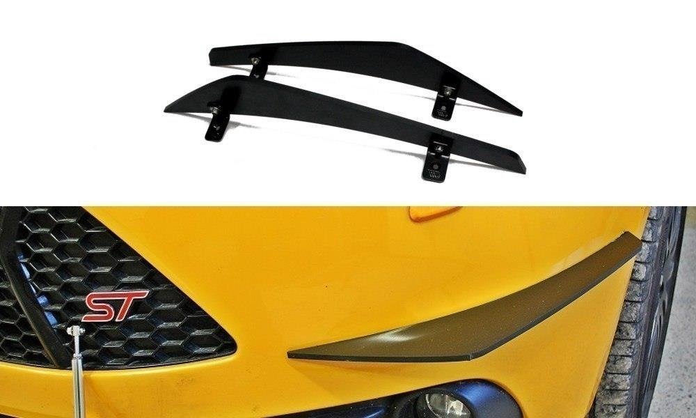 Maxton Design Canards (Stoßstangenflügel Vorne) Ford Focus ST Mk3 für Ford Focus ST