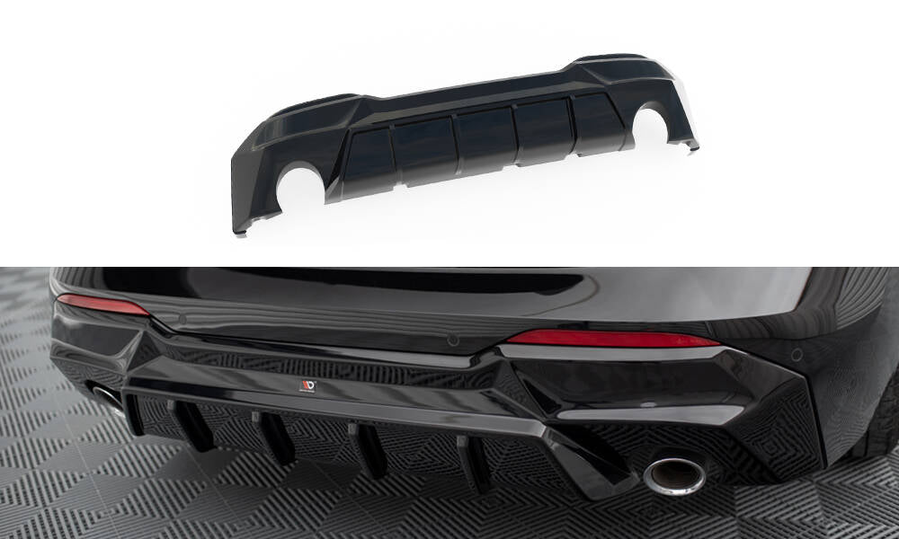 Maxton Design Diffusor Heck Ansatz passend für BMW 2 G42 schwarz Hochglanz