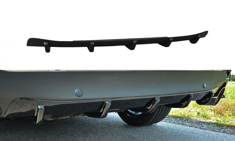 Maxton Design Diffusor Heck Ansatz passend für Mazda 6 GJ (Mk3) schwarz Hochglanz