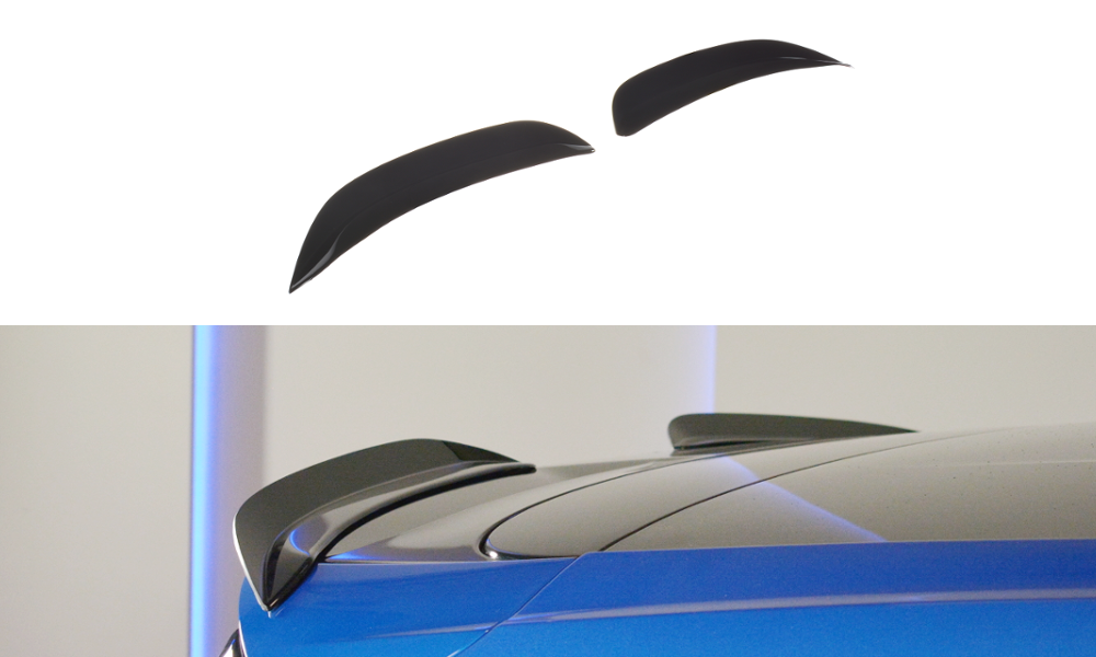 Maxton Design Spoiler CAP V.3 passend für Ford Focus Hatchback ST-Line Mk4 schwarz Hochglanz