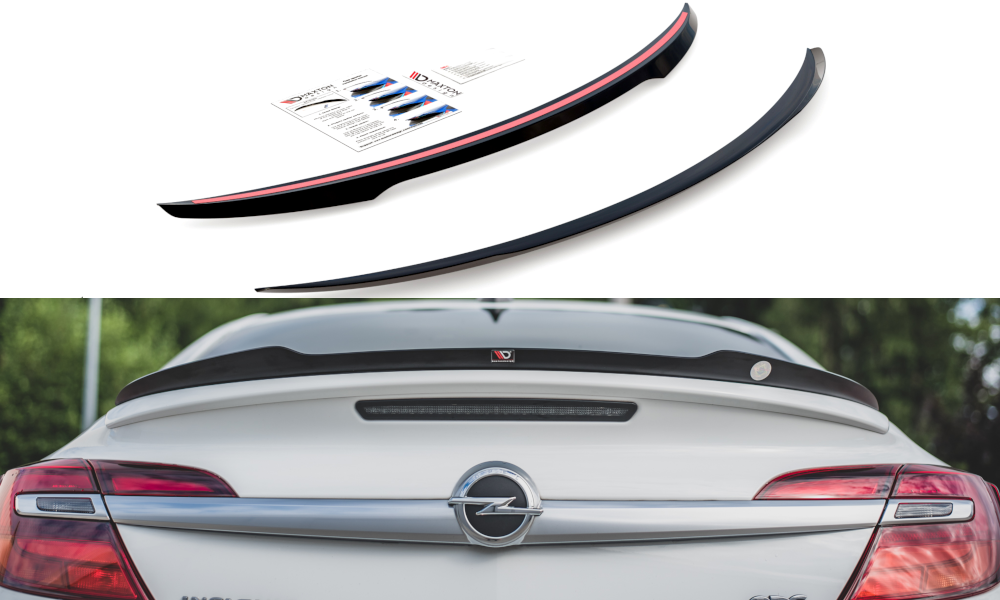 Maxton Design Spoiler CAP passend für Opel Insignia Mk. 1 OPC Facelift schwarz Hochglanz