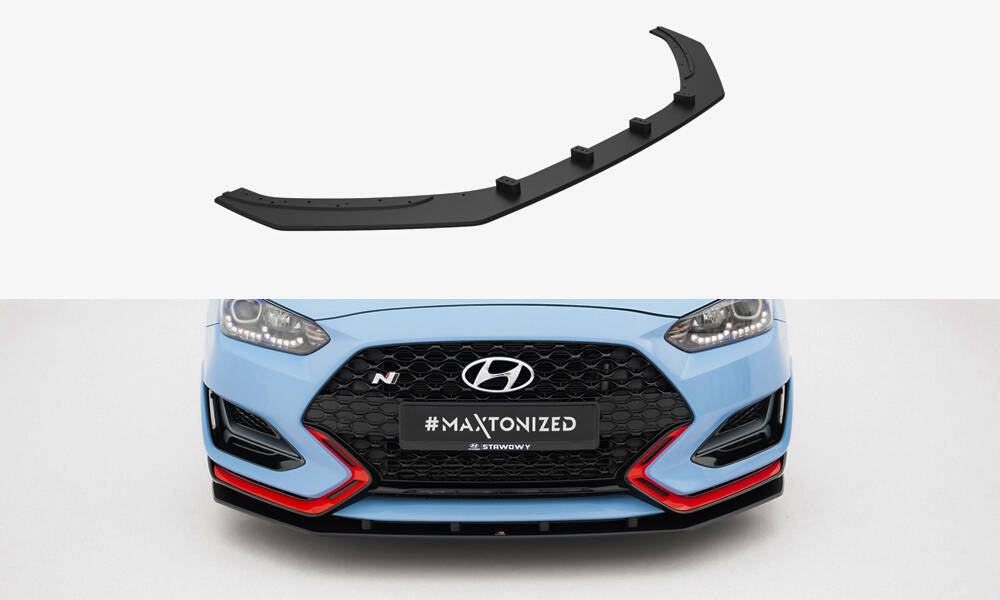 Maxton Design Street Pro Street+ Spoilerlippe Front Ansatz passend für Hyundai Veloster N Mk2