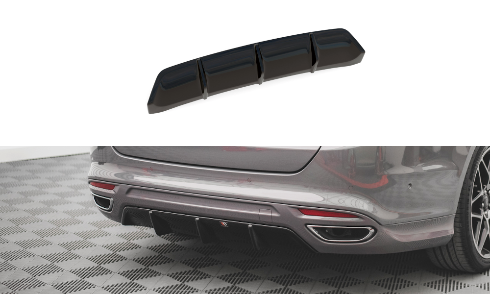 Maxton Design Diffusor Heck Ansatz für Ford Mondeo ST-Line Mk5 Facelift schwarz matt