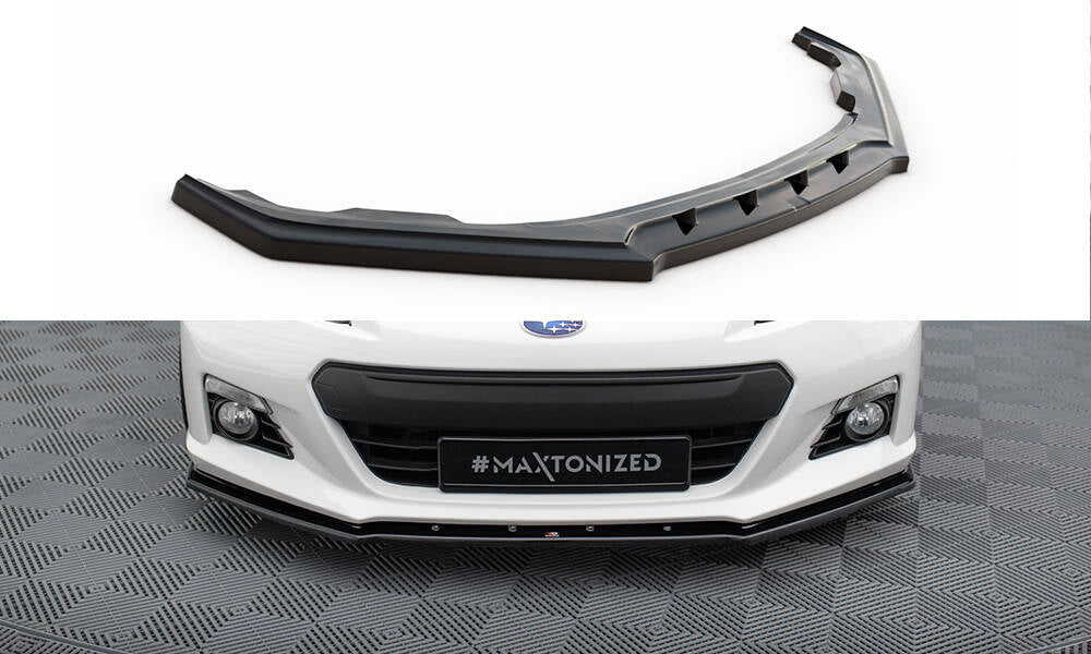 Maxton Design Street+ Spoilerlippe Front Ansatz V.4 passend für Subaru BRZ Mk1 schwarz Hochglanz