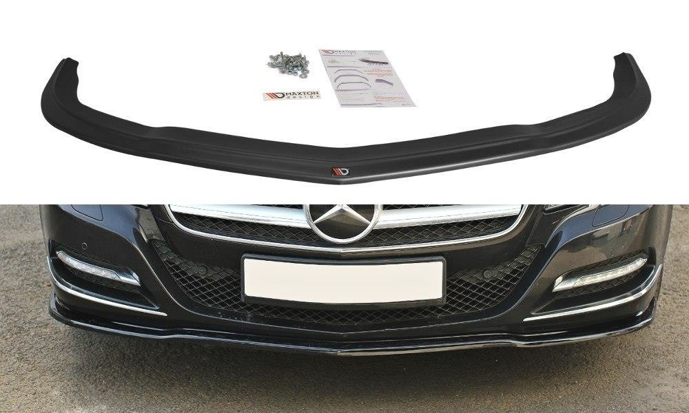 Maxton Design Street+ Spoilerlippe Front Ansatz passend für Mercedes-Benz CLS C218 schwarz Hochglanz