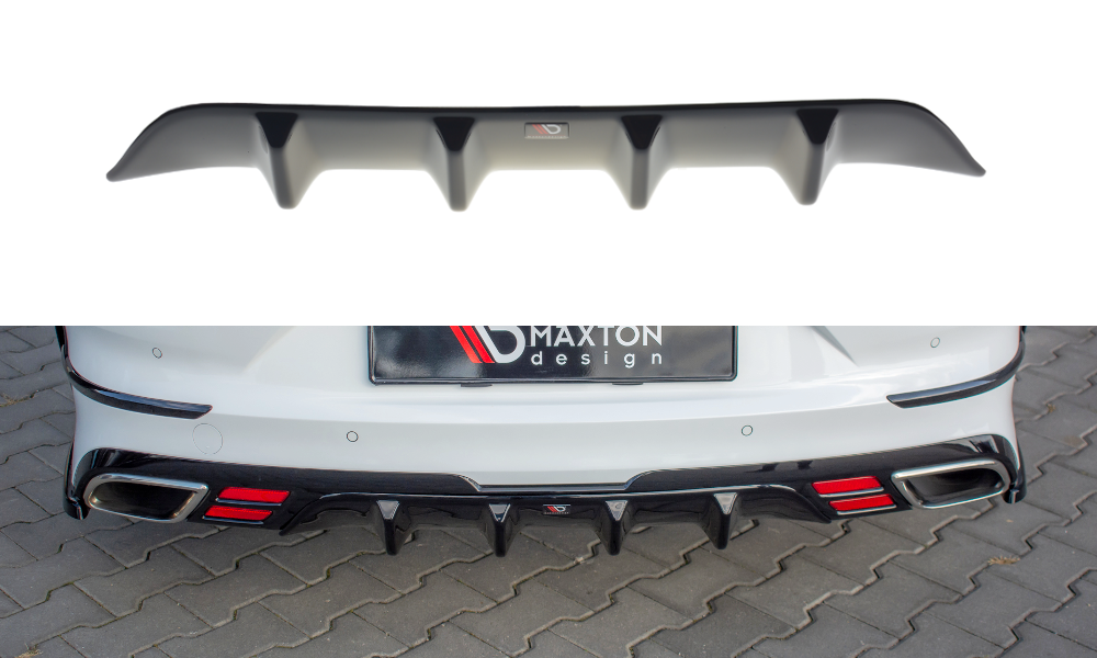 Maxton Design Diffusor Heck Ansatz passend für Kia ProCeed GT Mk1 schwarz Hochglanz