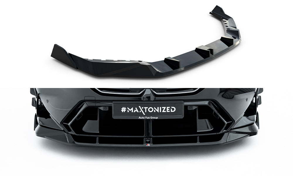 Maxton Design Street+ Spoilerlippe Front Ansatz V.2 passend für BMW M5 Limousine / Touring G90 schwarz Hochglanz