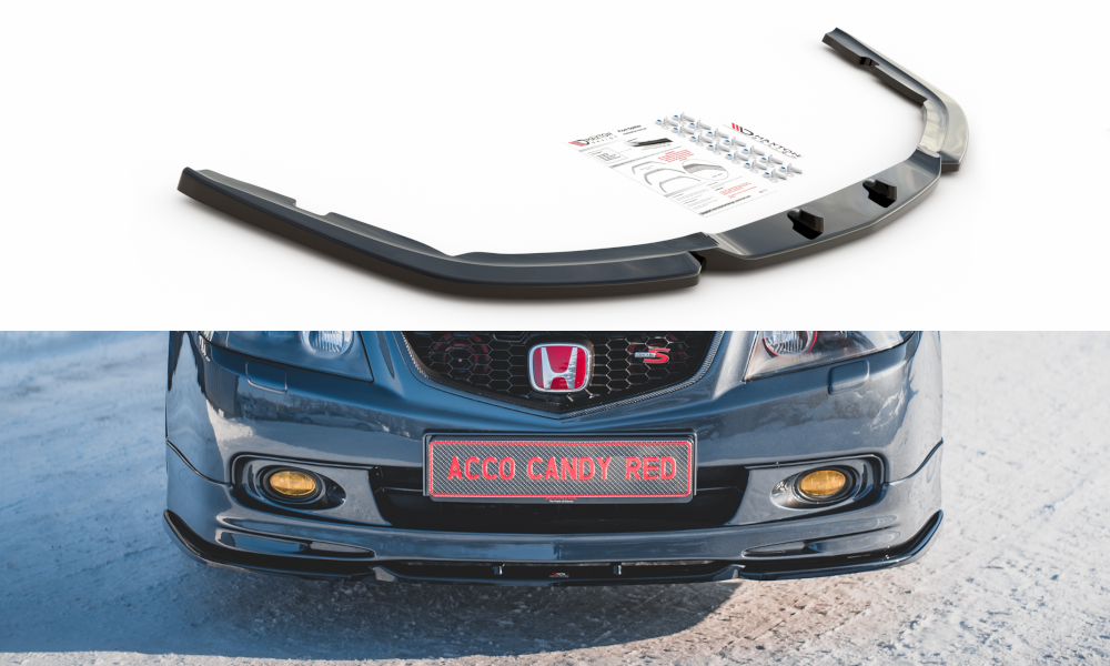 Maxton Design Front Ansatz V.3 für Honda Accord Mk7 Type-S schwarz matt