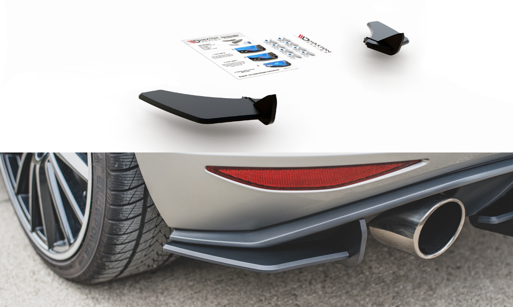 Maxton Design Street Pro Heck Ansatz Flaps Diffusor passend für L + R V.1 VW Golf 7 GTI