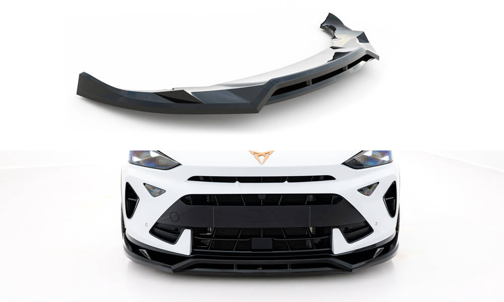 Maxton Design Street+ Spoilerlippe Front Ansatz passend für Cupra Formentor Mk1 Facelift schwarz Hochglanz