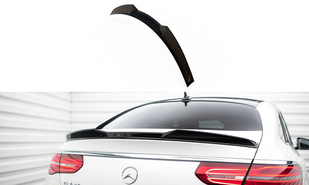 Maxton Design Spoiler CAP 3D passend für Mercedes-Benz GLE Coupe 43 AMG / AMG-Line C292 schwarz Hochglanz