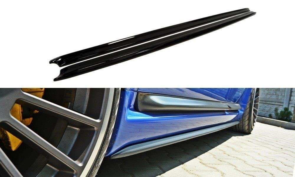 Maxton Design Street+ Seitenschweller Leisten passend für Audi RS6 C5 schwarz Hochglanz