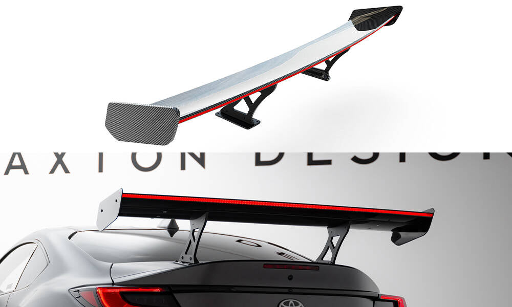 Maxton Design Carbon Spoiler With Internal Brackets Uprights + LED Toyota GR86 / Subaru BRZ Mk2 für Toyota GR86 Mk1