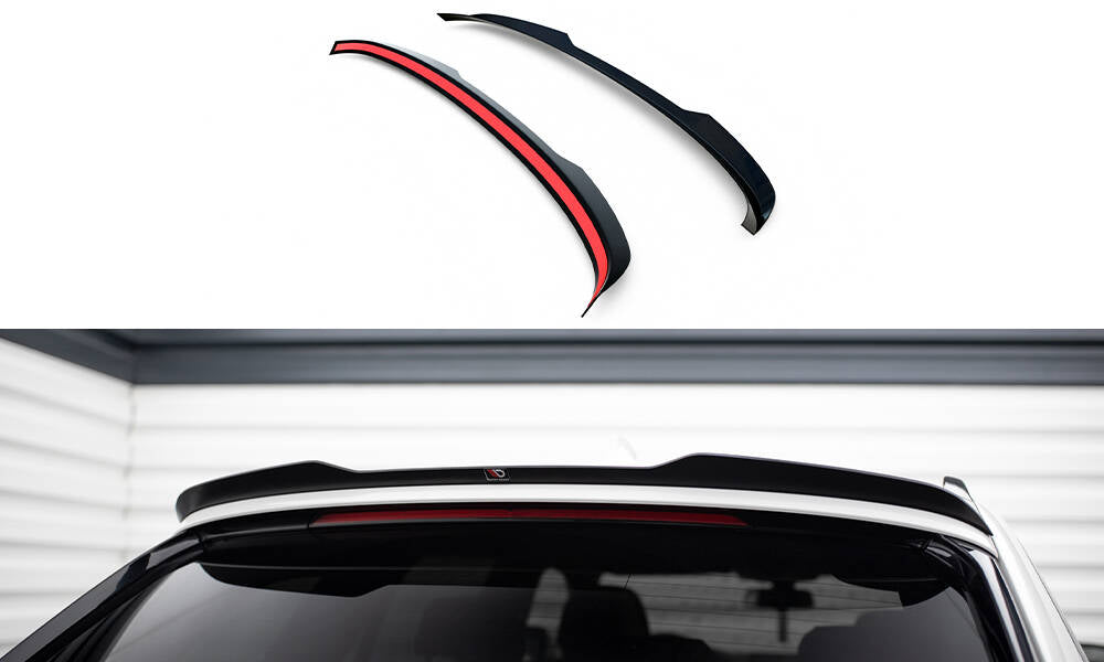 Maxton Design Spoiler CAP V.2 passend für BMW 5er Touring G31 schwarz Hochglanz