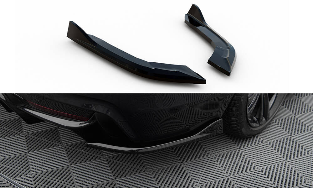 Maxton Design Heck Ansatz Flaps Diffusor V.1 passend für BMW 4er Gran Coupe M-Paket F36 schwarz Hochglanz