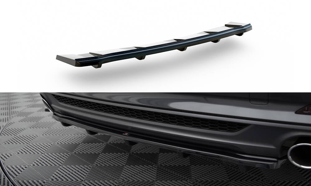 Maxton Design Heckansatz Audi A5 S-Line F5 Coupe / Sportback (mit einem vertikalen balken) schwarz Hochglanz für Audi A5 / S5 / RS5