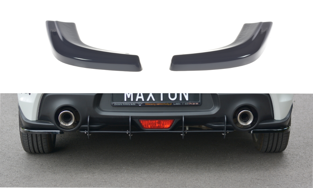 Maxton Design Heck Ansatz Flaps Diffusor passend für Suzuki Swift Mk6 schwarz Hochglanz