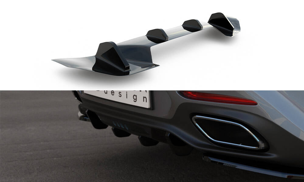 Maxton Design Diffusor Heck Ansatz passend für Mercedes-AMG GT / GT S C190 Facelift schwarz Hochglanz