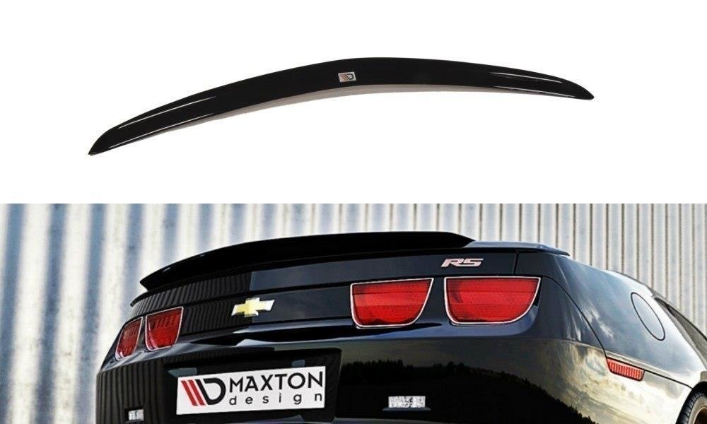 Maxton Design Spoiler CAP passend für Chevrolet Camaro SS Mk5 schwarz Hochglanz