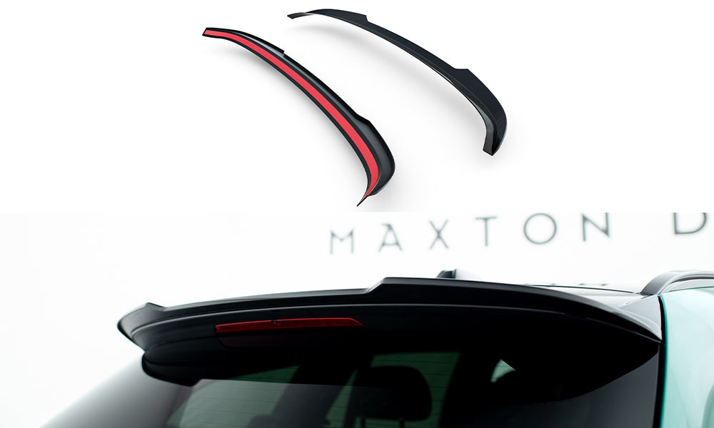 Maxton Design Spoiler CAP passend für BMW 3er Standard / M340 / M-Paket / M3 Touring G21 / G81 schwarz Hochglanz