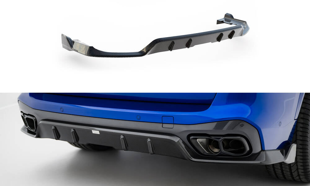Maxton Design Prepreg Carbon Fiber Diffusor Heck Ansatz passend für BMW X5 M-Paket G05
