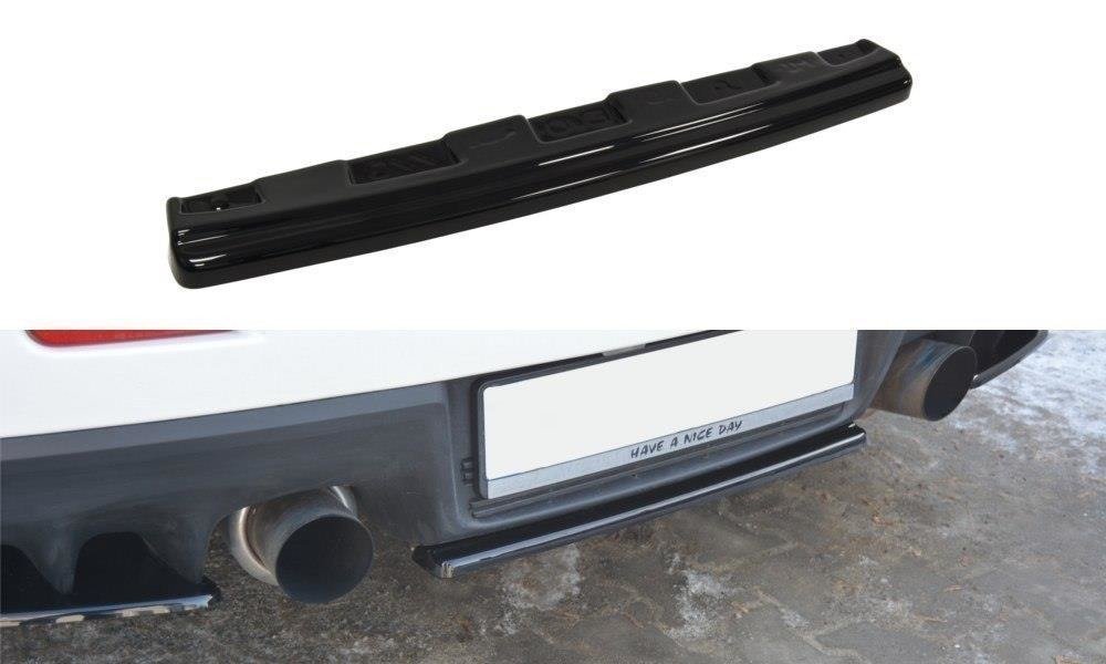 Maxton Design Heckansatz Mitsubishi Lancer Evo X schwarz Hochglanz für Mitsubishi Lancer Evo Mk10