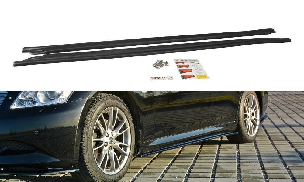 Maxton Design Street+ Seitenschweller Leisten passend für Infiniti G37 Limousine schwarz Hochglanz
