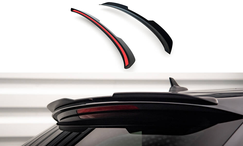 Maxton Design Spoiler CAP V.1 passend für Audi A6 C7 Avant schwarz Hochglanz