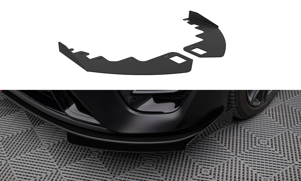 Maxton Design Front Stoßstange Flaps passend für Kia Proceed GT Mk3 Facelift / Ceed GT / GT - Line Mk1 Facelift schwarz Hochglanz