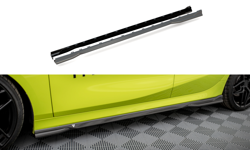 Maxton Design Carbon Fiber Seitenschweller Prepreg BMW 1er M-Paket/ M135i / 128ti F40 für BMW 1er F40