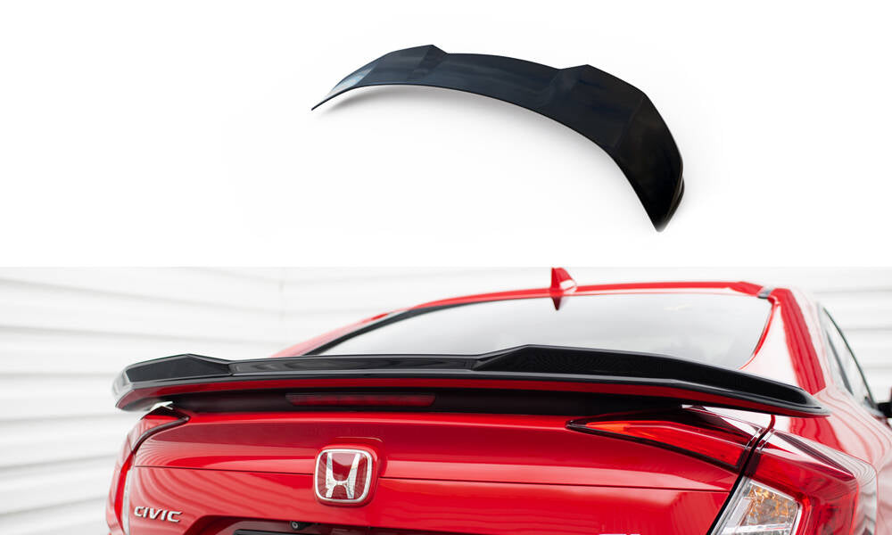 Maxton Design Spoiler CAP 3D passend für Honda Civic SI Mk10 schwarz Hochglanz