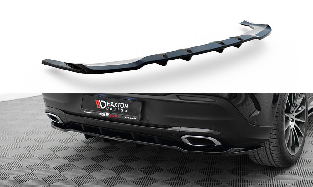 Maxton Design Street+ Mittlerer Diffusor RACE passend für V.1 Mercedes-Benz GLE Coupe AMG-Line C167 / C167 Facelift schwarz Hochglanz