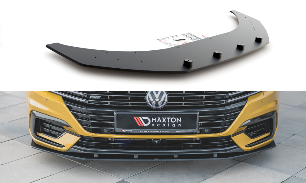 Maxton Design Street Pro Street+ Spoilerlippe Front Ansatz passend für VW Arteon R-Line Limousine / Shooting Brake Mk1
