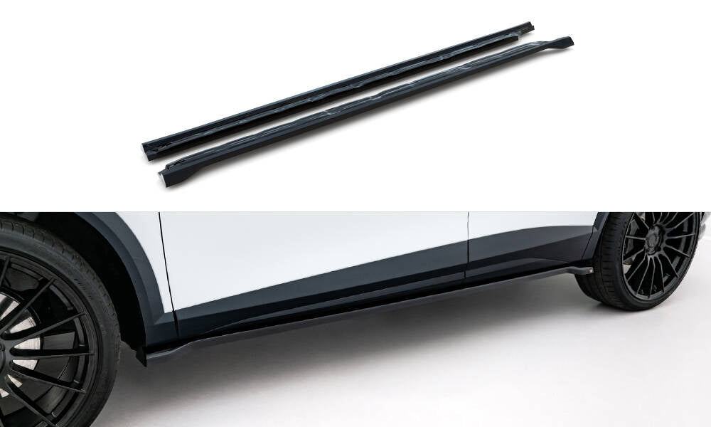 Maxton Design Street+ Seitenschweller Leisten V.2 passend für Cupra Formentor Mk1 Facelift schwarz Hochglanz