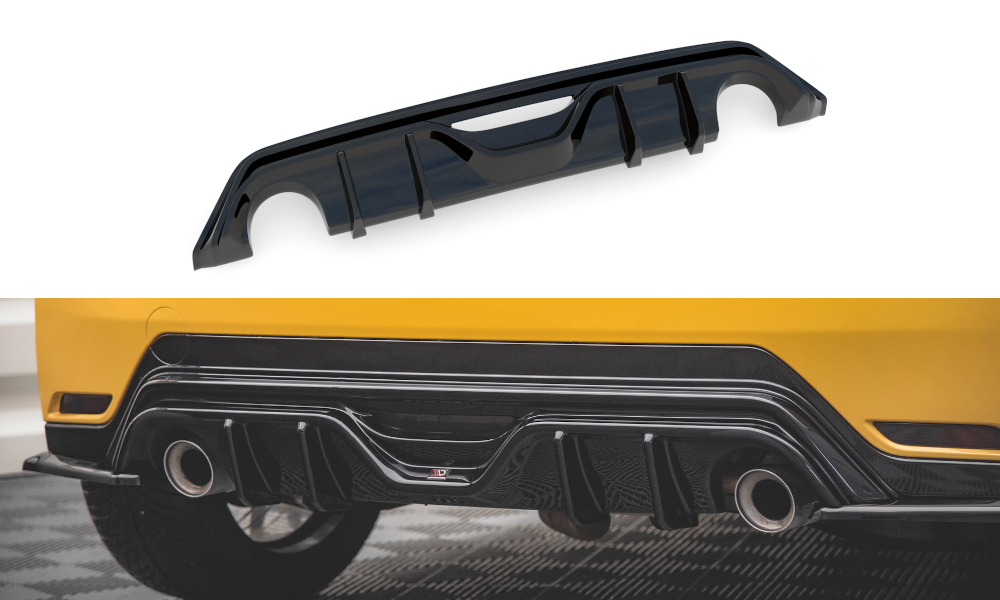 Maxton Design Diffusor Heck Ansatz für Toyota GR Yaris Mk4 Carbon Look