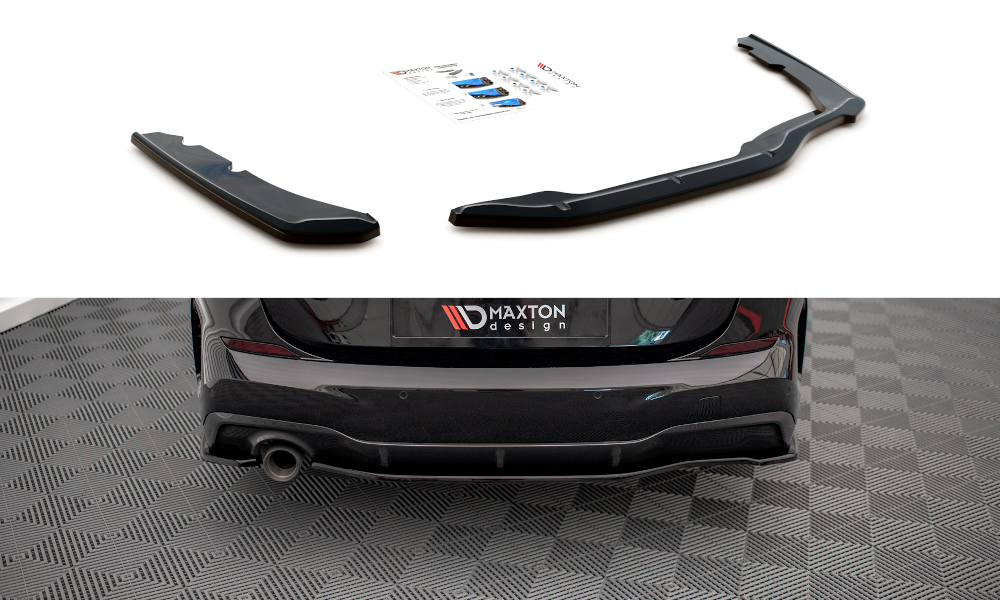 Maxton Design Heck Ansatz Flaps Diffusor passend für BMW 2 Gran Coupe M-Paket F44 schwarz Hochglanz