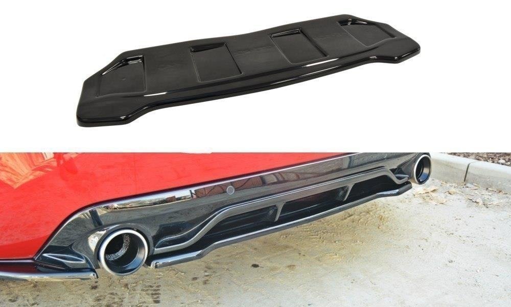 Maxton Design Heckansatz PEUGEOT 308 II GTI schwarz Hochglanz für Peugeot 308 Mk2