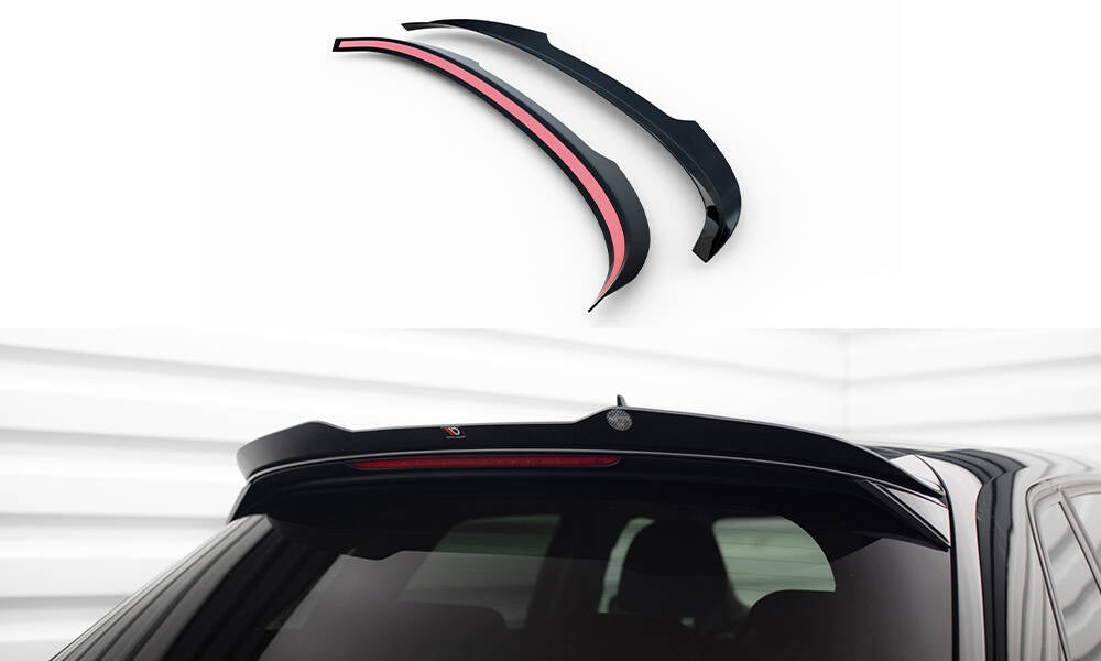 Maxton Design Spoiler CAP passend für Audi A3 Sportback 8V Facelift schwarz Hochglanz