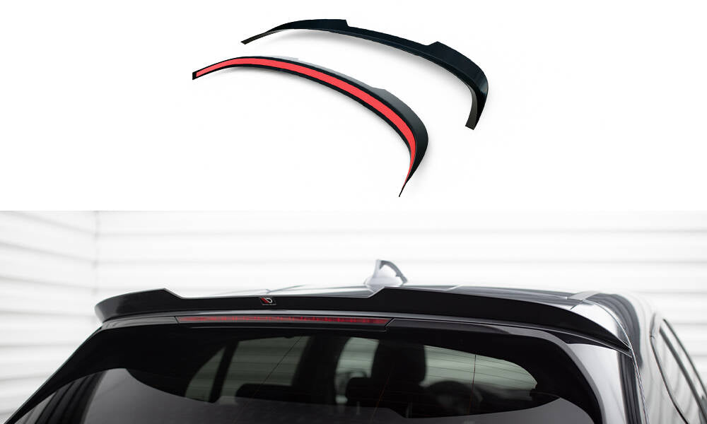 Maxton Design Spoiler CAP V.2 passend für BMW 1er M-Paket F70 schwarz Hochglanz