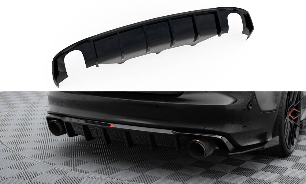 Maxton Design Diffusor Heck Ansatz passend für Audi A7 S-Line C7