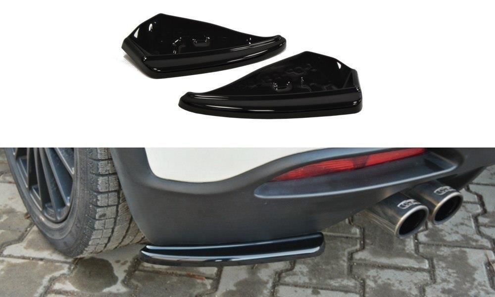 Maxton Design Heck Ansatz Flaps Diffusor passend für FIAT GRANDE PUNTO ABARTH schwarz Hochglanz
