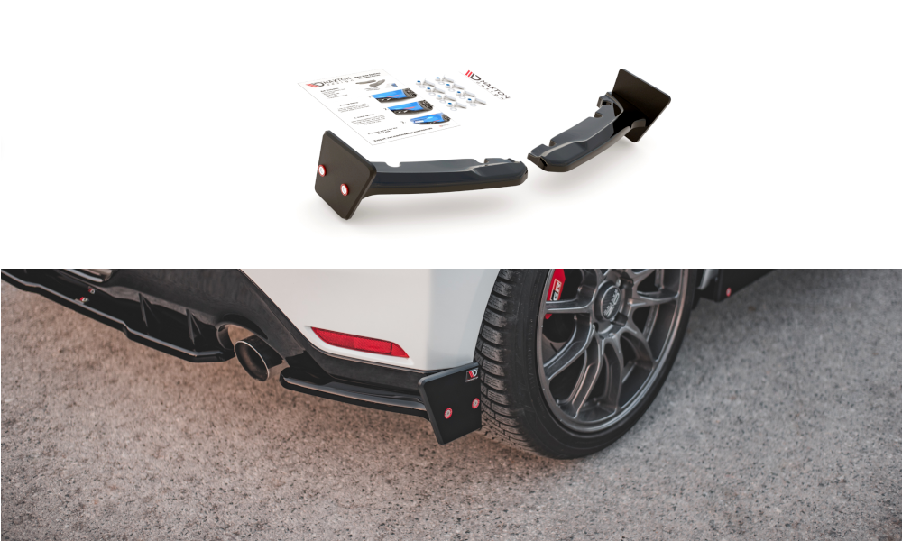 Maxton Design Heck Ansatz Flaps Diffusor V.2 +Flaps für Toyota GR Yaris Mk4