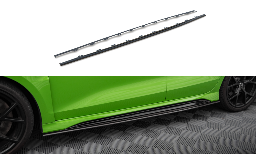 Maxton Design Prepreg Carbon Fiber Seitenschweller V.3 Audi RS3 Limousine / Sportback 8Y / 8Y Facelift für Audi A3