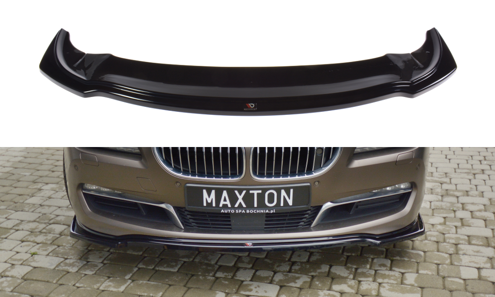 Maxton Design Street+ Spoilerlippe Front Ansatz passend für BMW 6er GRAN COUPÉ schwarz Hochglanz