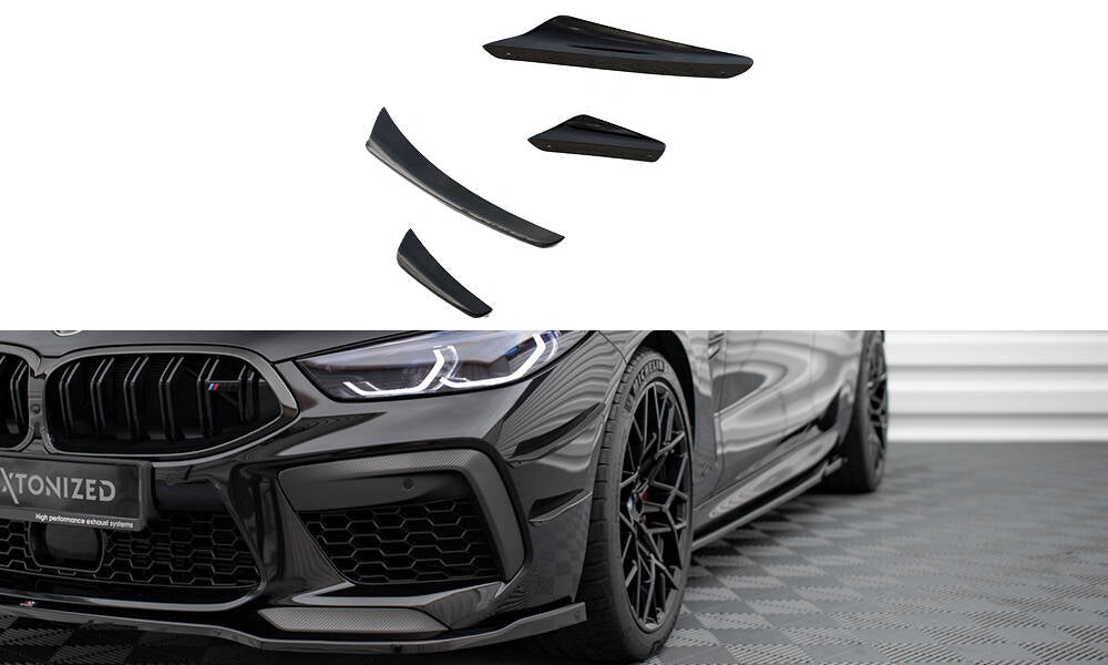 Maxton Design Stoßstangen Flaps Wings vorne Canards passend für BMW M8 Gran Coupe F93 / Coupe F92